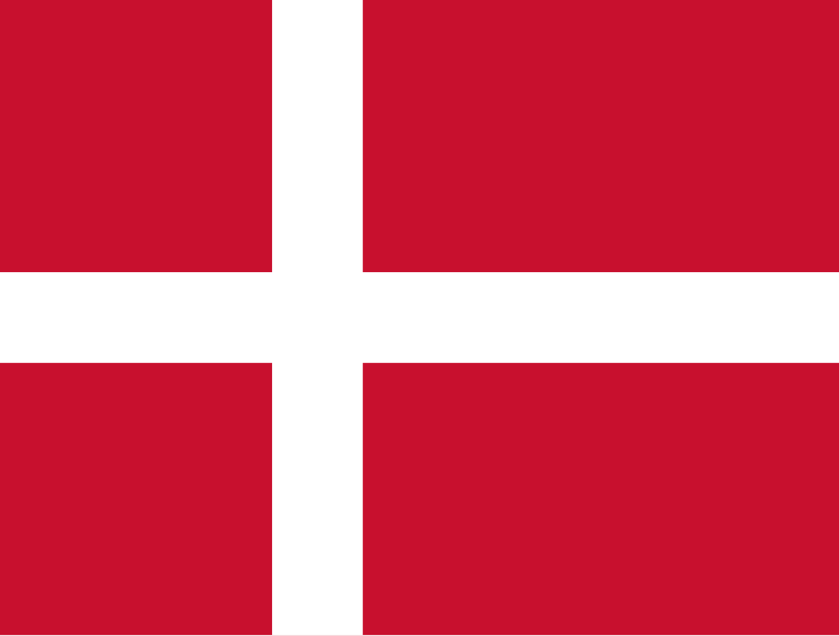Bandera de Dinamarca.
