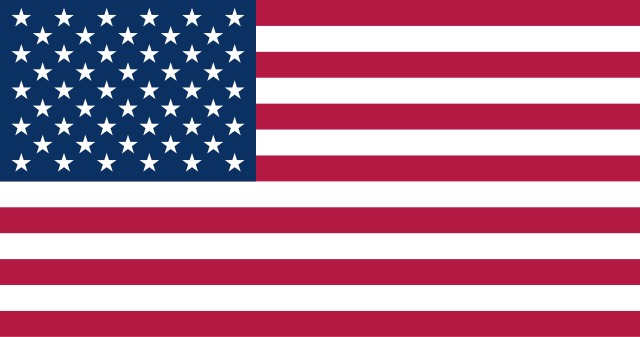 Bandera de Estados Unidos de América.